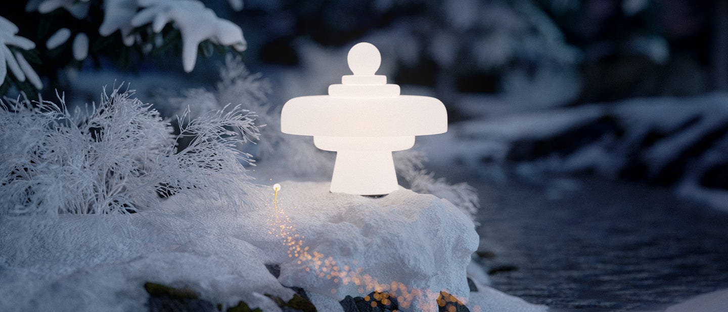 FontanaArte Lampada da Tavolo Regina, Campagna Natale 2023
