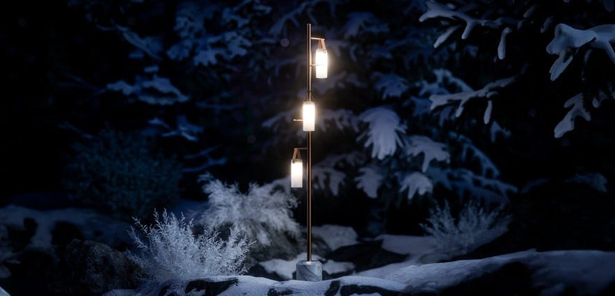 FontanaArte Floor Lamp Galerie, Christmas Campaign 2023